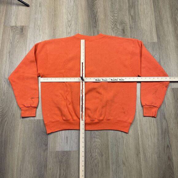 Vintage Clemson Tigers Sweatshirt Mens XL Orange NCAA Made USA Crewneck 90s - Picture 13 of 16